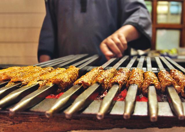 Traditionally, seekhs were made either over an open fire or on a sigri