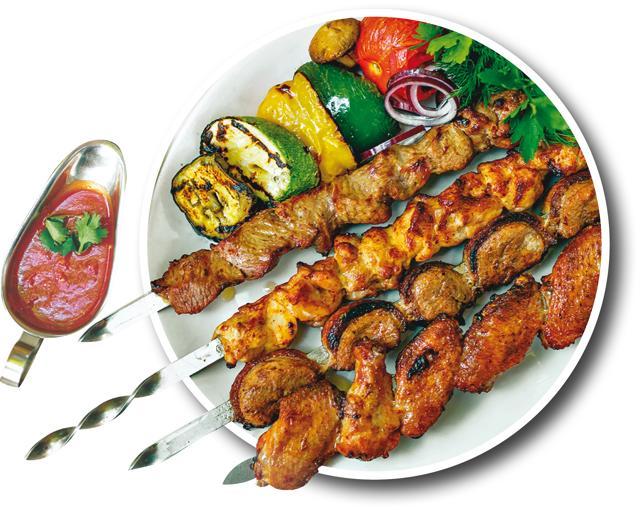 The idea of grilling meat on a skewer is not exclusive to Turkish, it is rather ancient in the Near East