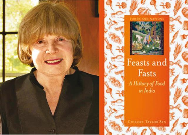 Colleen Taylor Sen writes about the history of Indian food in her book Feasts and Fasts Colleen Taylor Sen writes about the history of Indian food in her book Feasts and Fasts