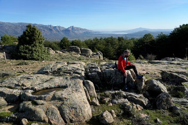 Carlos Soria, 81-year-old Spanish mountain climber, speaks during an interview with Reuters amid the coronavirus disease ( COVID-19) outbreak before his training to climb in the Himalaya mountains next spring as a tribute to the elderly affected by the disease, in Moralzarzal, Spain. (REUTERS) Carlos Soria, 81-year-old Spanish mountain climber, speaks during an interview with Reuters amid the coronavirus disease ( COVID-19) outbreak before his training to climb in the Himalaya mountains next spring as a tribute to the elderly affected by the disease, in Moralzarzal, Spain. (REUTERS)