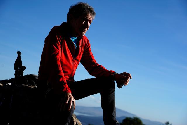 Carlos Soria, 81-year-old Spanish mountain climber, speaks during an interview with Reuters amid the coronavirus disease ( COVID-19) outbreak before his training to climb in the Himalaya mountains next spring as a tribute to the elderly affected by the disease, in Moralzarzal, Spain. (REUTERS) Carlos Soria, 81-year-old Spanish mountain climber, speaks during an interview with Reuters amid the coronavirus disease ( COVID-19) outbreak before his training to climb in the Himalaya mountains next spring as a tribute to the elderly affected by the disease, in Moralzarzal, Spain. (REUTERS)