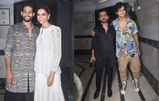 Siddhant Chaturvedi welcomes Deepika Padukone, Shakun Batra and Ishaan Khatter. Siddhant Chaturvedi welcomes Deepika Padukone, Shakun Batra and Ishaan Khatter.