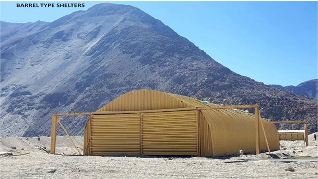 A barrel type shelter. (Photo: Sourced by HT) A barrel type shelter. (Photo: Sourced by HT)