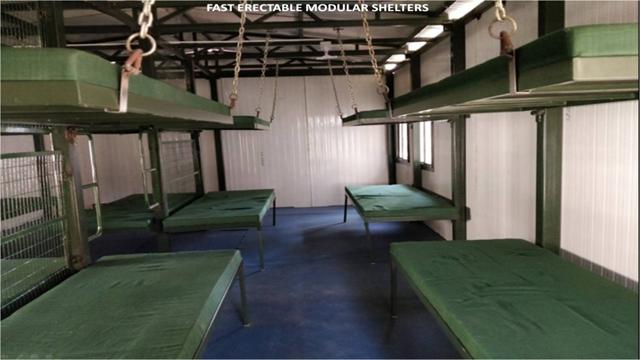 A modular shelter for troops (Photo: Sourced by HT) A modular shelter for troops (Photo: Sourced by HT)