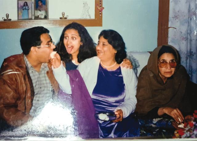 With her brother and nani at home in Ludhiana With her brother and nani at home in Ludhiana