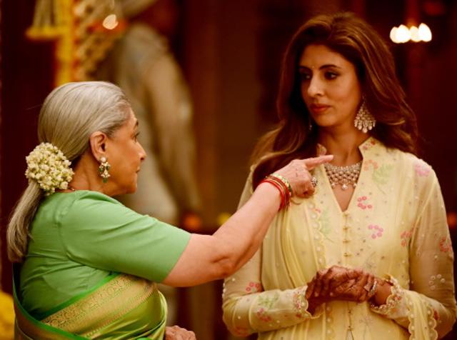 Jaya Bachchan in conversation with Shweta. Jaya Bachchan in conversation with Shweta.