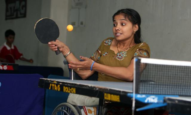 Suvarna Raj, para table tennis player (Photo: Sanjeev Verma/ HT) (Hindustan Times) Suvarna Raj, para table tennis player (Photo: Sanjeev Verma/ HT) (Hindustan Times)