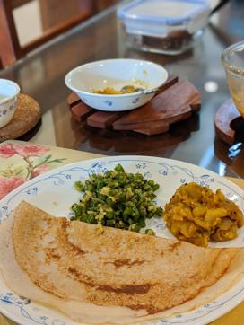 Chef Anahita Dhondy got the dosa recipe from her friend, pastry chef Vinesh Johny from Bengaluru. Chef Anahita Dhondy got the dosa recipe from her friend, pastry chef Vinesh Johny from Bengaluru.