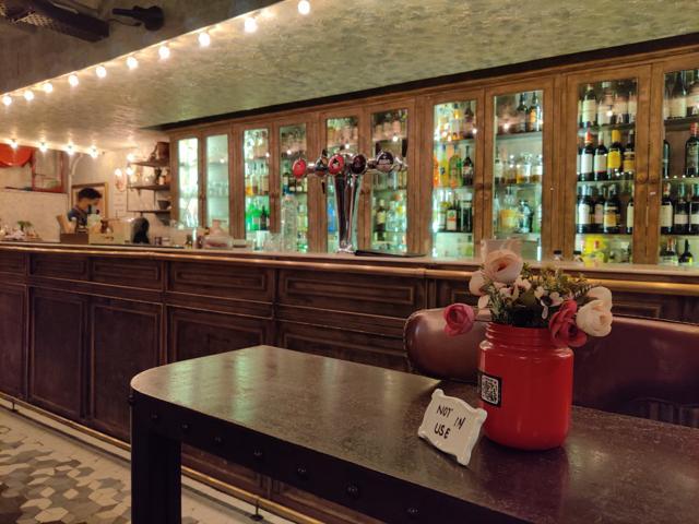 Tables marked ‘not in use’ at Public Affair. Tables marked ‘not in use’ at Public Affair.