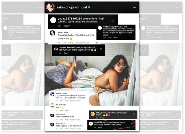 Saloni gets enough cringe-worthy comments, which she has observed are more visible in India than elsewhere Saloni gets enough cringe-worthy comments, which she has observed are more visible in India than elsewhere