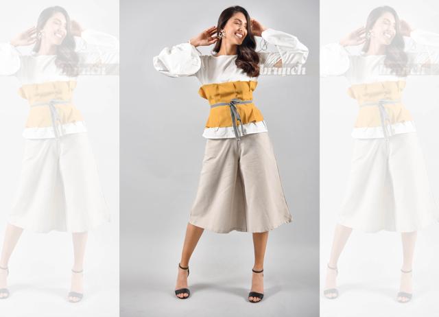 Pair subtle earthy tones with neutrals; Shirt and pants, LimeRoad; waist belt, Madglam; sandals, Bata; earrings: Aaree accessories (Hari Nair) Pair subtle earthy tones with neutrals; Shirt and pants, LimeRoad; waist belt, Madglam; sandals, Bata; earrings: Aaree accessories (Hari Nair)
