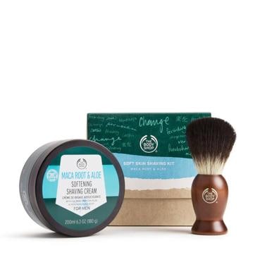 The shaving kit makes the experience of shaving more enjoyable The shaving kit makes the experience of shaving more enjoyable