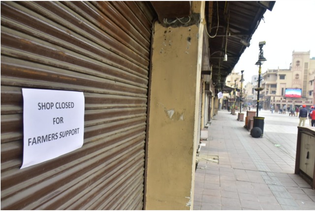 Closed shop at Amritsar’s Heritage Street (HT Photos/Sameer Sehgal)