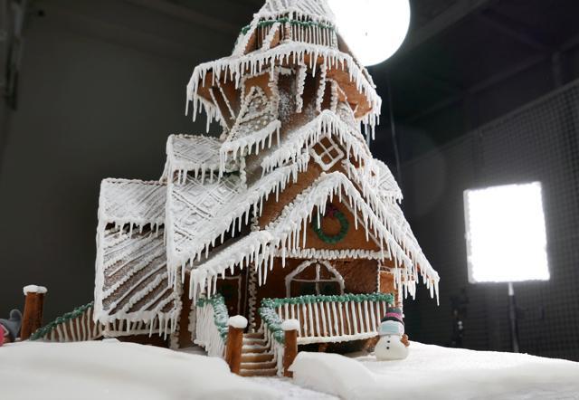 A gingerbread house is seen during the annual gingerbread baking competition at Arkdes Museum of Architecture and Design in Stockholm, Sweden. (REUTERS) A gingerbread house is seen during the annual gingerbread baking competition at Arkdes Museum of Architecture and Design in Stockholm, Sweden. (REUTERS)