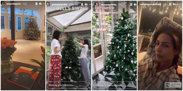 (From Left): Sonam Kapoor, Ananya Panday and Malaika Arora shared pictures.
