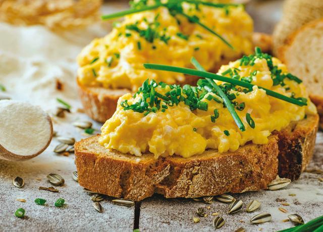 Whether it’s (above) scrambled or boiled (hard or soft), there are only about a dozen ways to cook eggs