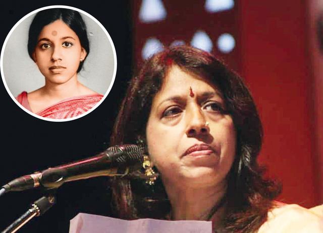 Then and now : Kavita at 22 (inset), and now at 67 (above) Then and now : Kavita at 22 (inset), and now at 67 (above)