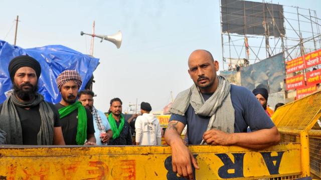 Mangi Bagga (right) at the protest (Ravi Kumar/HT) Mangi Bagga (right) at the protest (Ravi Kumar/HT)