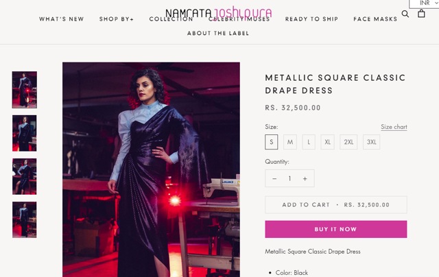 The dress is worth Rs 32,500 (namratajoshipura.com)