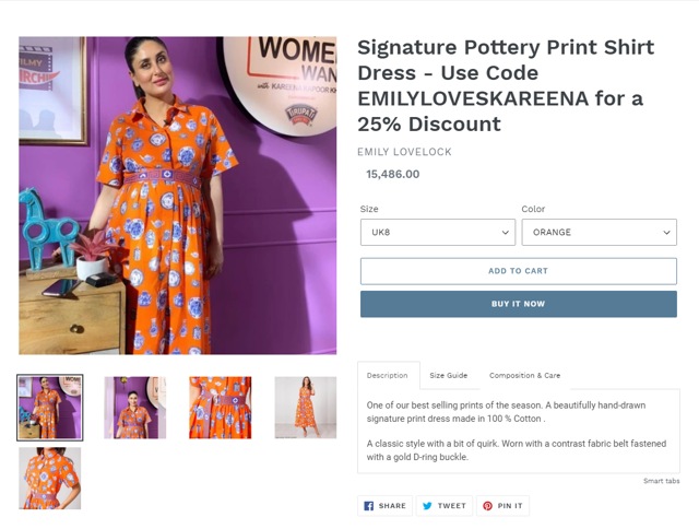 Kareena’s dress is worth Rs 15k (shop.emilylovelock.com)