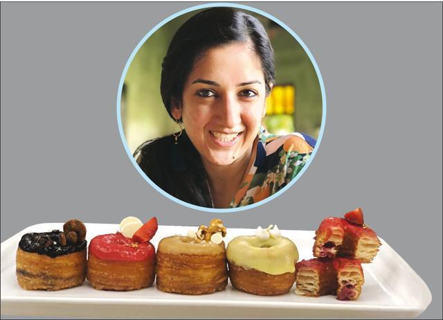 Mitali Sahani (inset) churns out delicious cronuts at Mr and Mitts Bakery