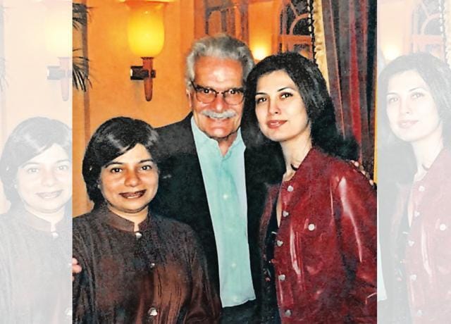 With actor Omar Sharif and one of her closest friends, Shalini Sharma, in Paris With actor Omar Sharif and one of her closest friends, Shalini Sharma, in Paris