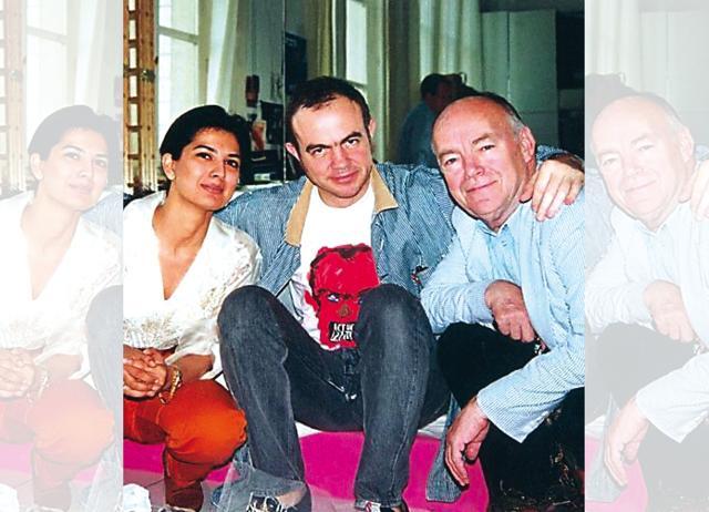 Ritu with designer Christian Lacroix (centre) and her mentor François Lesage (right) Ritu with designer Christian Lacroix (centre) and her mentor François Lesage (right)