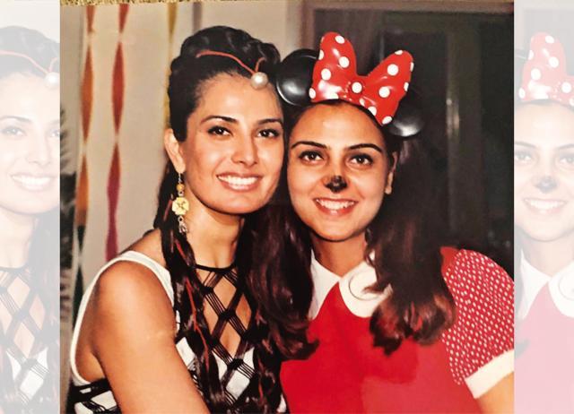 Celebrating her birthday with a fancy dress party, with her friend, Jasbir Gill Celebrating her birthday with a fancy dress party, with her friend, Jasbir Gill