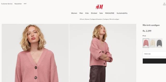 Kareena’s cardigan is worth Rs 2k (H&amp;M.in)
