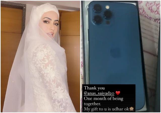 Sana Khan’s gift from her husband. Sana Khan’s gift from her husband.