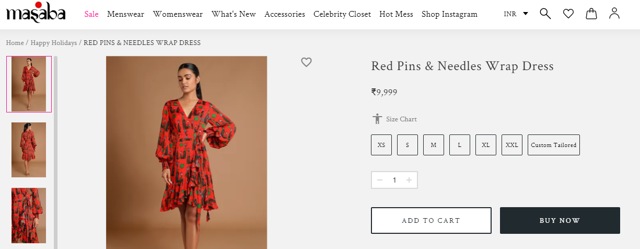 Masaba’s red dress (houseofmasaba.com)