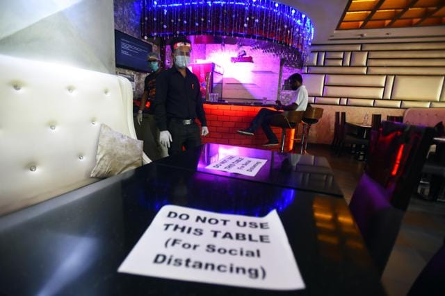 Care is taken to ensure social distancing (Photo: Raj K Raj/HT ) Care is taken to ensure social distancing (Photo: Raj K Raj/HT )