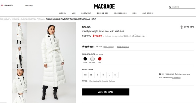 Priyanka Chopra’s jacket is worth Rs 70k (mackage.com)