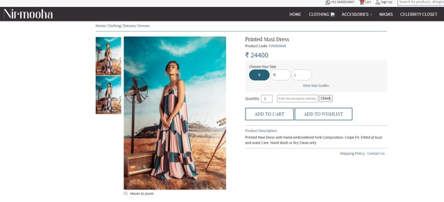 Kareena Kapoor’s dress is worth Rs 24,400. (nirmohafashionhouse.com)