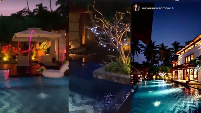 Amrita Arora's house boasts of a huge pool. Amrita Arora's house boasts of a huge pool.