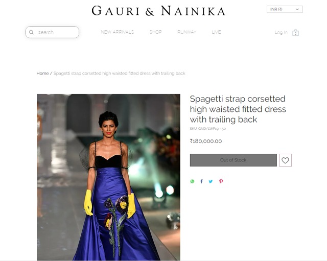 Shraddha Kapoor’s dress is worth  ₹1,80,000 (gauriandnainika.com)