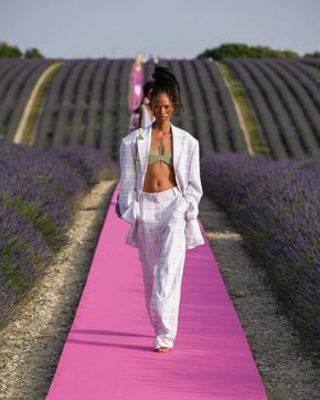 Model in a creation by Jacquemus Model in a creation by Jacquemus