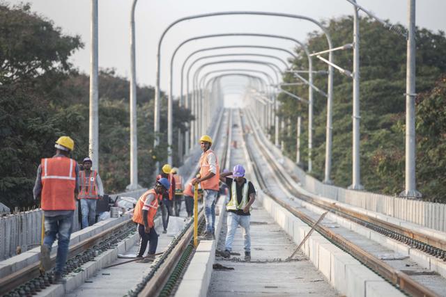 Work on Pune Metro is going ahead at full capacity. Work on the elevated corridor, between Vanaz and Civil Court, is nearing completion. Work on the Pimpri-Chinchwad to Agriculture College route is almost complete. Maha-Metro had already started its trial run on the PCMC corridor. In 2021, PMC is likely launch commercial operations of the metro on these two corridors. (Pratham Gokhale/HT Photo) Work on Pune Metro is going ahead at full capacity. Work on the elevated corridor, between Vanaz and Civil Court, is nearing completion. Work on the Pimpri-Chinchwad to Agriculture College route is almost complete. Maha-Metro had already started its trial run on the PCMC corridor. In 2021, PMC is likely launch commercial operations of the metro on these two corridors. (Pratham Gokhale/HT Photo)