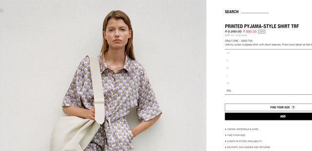 Khushi Kapoor’s top is worth Rs 2,290. (Zara.in)