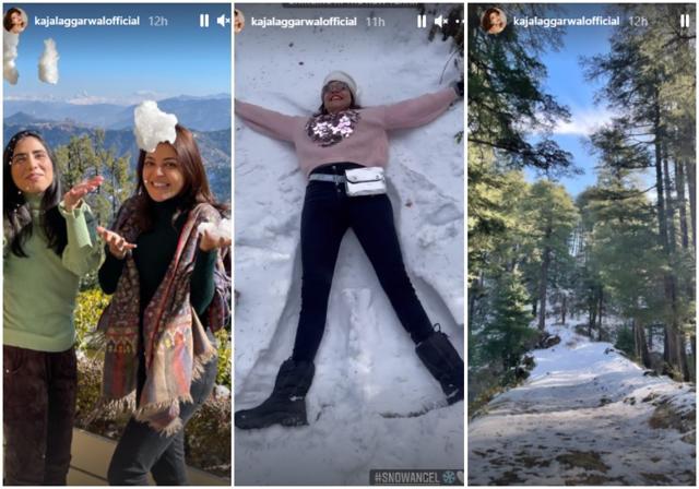 Kajal Aggarwal is in Kufri.