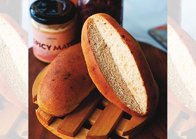 The hot dog buns from Artisanal Bread are soft and delicious