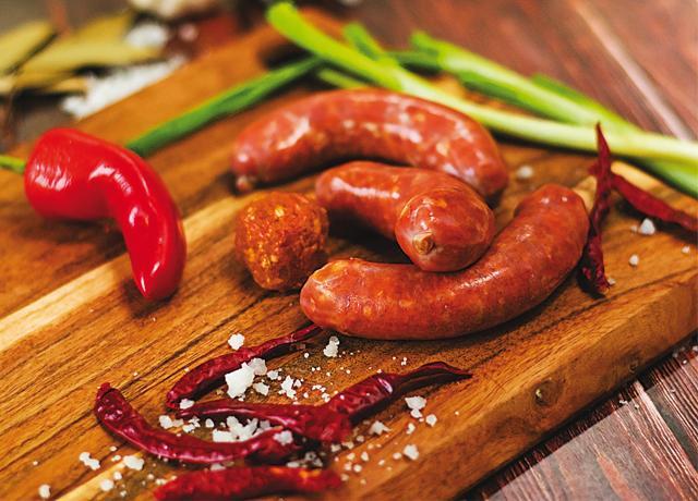 Meat and charcuterie like spicy Italian pork sausages from Artisan Meats are better than those from large companies Meat and charcuterie like spicy Italian pork sausages from Artisan Meats are better than those from large companies