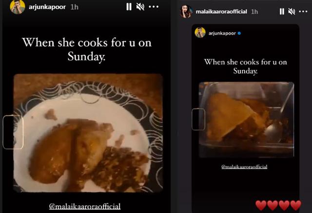Arjun Kapoor shared a glimpse of lunch prepared by Malaika Arora. Arjun Kapoor shared a glimpse of lunch prepared by Malaika Arora.