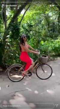 Kiara Advani in Maldives (Instagramstory/kiaraaliaadvani)