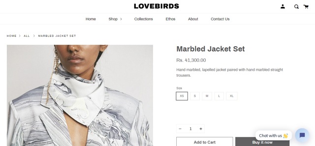 Shanaya Kapoor’s jacket set from Lovebirds (lovebirds-studio.com)
