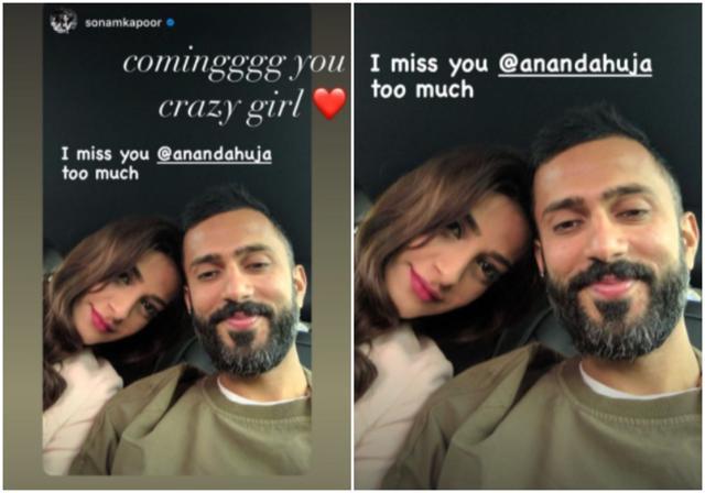 Sonam and Anand’s Instagram posts. Sonam and Anand’s Instagram posts.