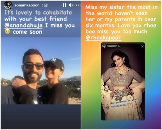 Sonam said she was missing her family too. Sonam said she was missing her family too.