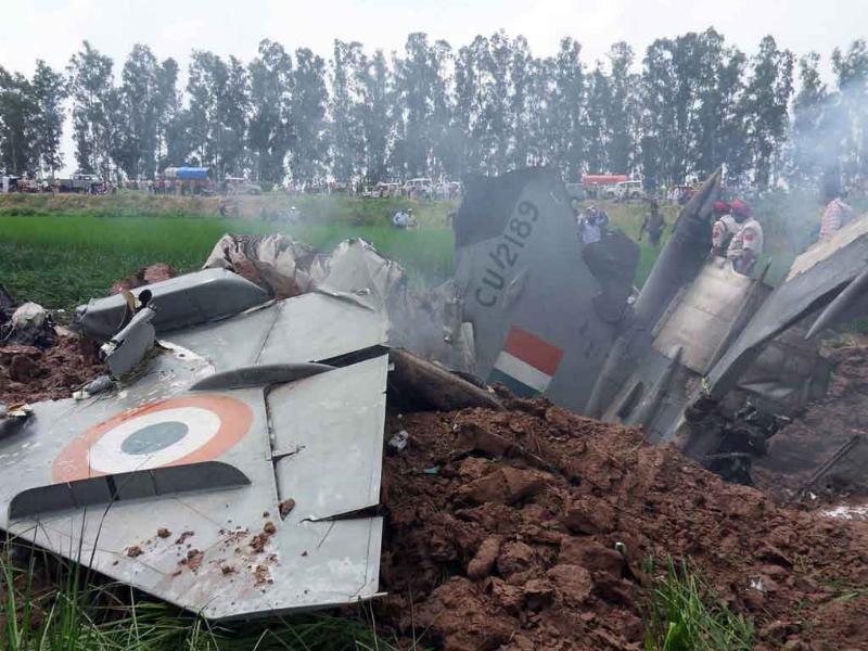 MiG21 crashes near Punjab highway, pilot safe Latest News India