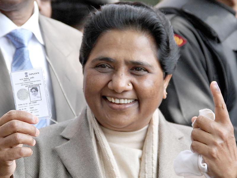 Bahujan Samaj Party leader Mayawati, smiles after being sworn in as chief  minister of Uttar Pradesh state in Lucknow, India, Sunday, May 13,  2007.Ushering in a single party rule after 14 years,