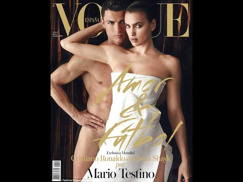 Cristiano Ronaldo naked Irina Shayk Spanish Vogue